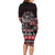 Viking Santa Christmas Family Matching Long Sleeve Bodycon Dress and Hawaiian Shirt Valhalla-la Nordic Xmas Spirit - Wonder Print Shop