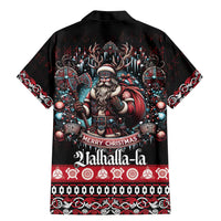 Viking Santa Christmas Family Matching Mermaid Dress and Hawaiian Shirt Valhalla-la Nordic Xmas Spirit - Wonder Print Shop