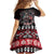 Viking Santa Christmas Family Matching Off The Shoulder Long Sleeve Dress and Hawaiian Shirt Valhalla-la Nordic Xmas Spirit - Wonder Print Shop
