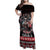 Viking Santa Christmas Family Matching Off Shoulder Maxi Dress and Hawaiian Shirt Valhalla-la Nordic Xmas Spirit - Wonder Print Shop