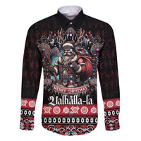 Viking Santa Christmas Family Matching Puletasi and Hawaiian Shirt Valhalla-la Nordic Xmas Spirit - Wonder Print Shop