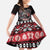 Viking Santa Christmas Family Matching Short Sleeve Bodycon Dress and Hawaiian Shirt Valhalla-la Nordic Xmas Spirit - Wonder Print Shop