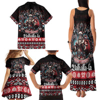 Viking Santa Christmas Family Matching Tank Maxi Dress and Hawaiian Shirt Valhalla-la Nordic Xmas Spirit - Wonder Print Shop