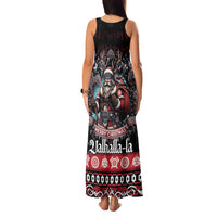 Viking Santa Christmas Family Matching Tank Maxi Dress and Hawaiian Shirt Valhalla-la Nordic Xmas Spirit - Wonder Print Shop