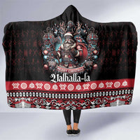 Viking Santa Christmas Hooded Blanket Valhalla-la Nordic Xmas Spirit - Wonder Print Shop