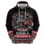 Viking Santa Christmas Hoodie Valhalla-la Nordic Xmas Spirit - Wonder Print Shop