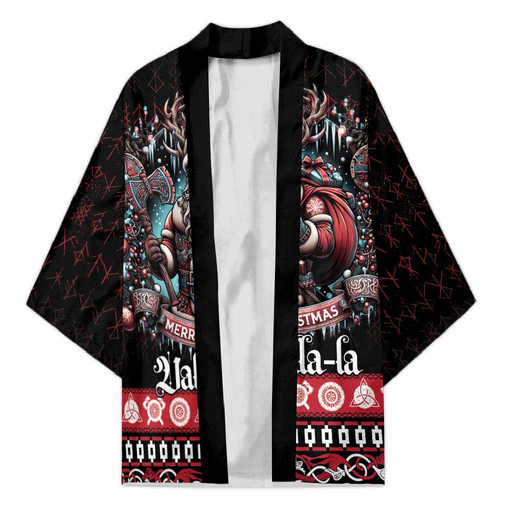 Viking Santa Christmas Kimono Valhalla-la Nordic Xmas Spirit - Wonder Print Shop