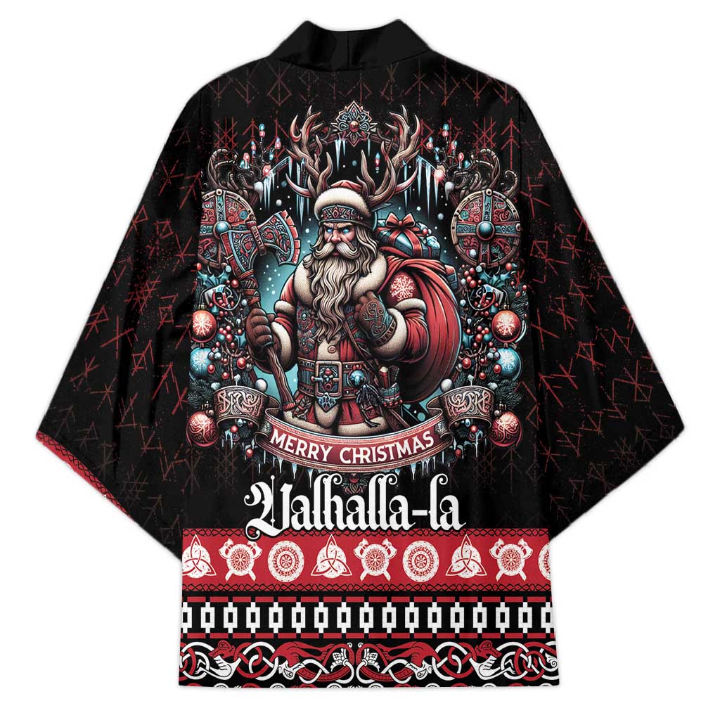 Viking Santa Christmas Kimono Valhalla-la Nordic Xmas Spirit - Wonder Print Shop