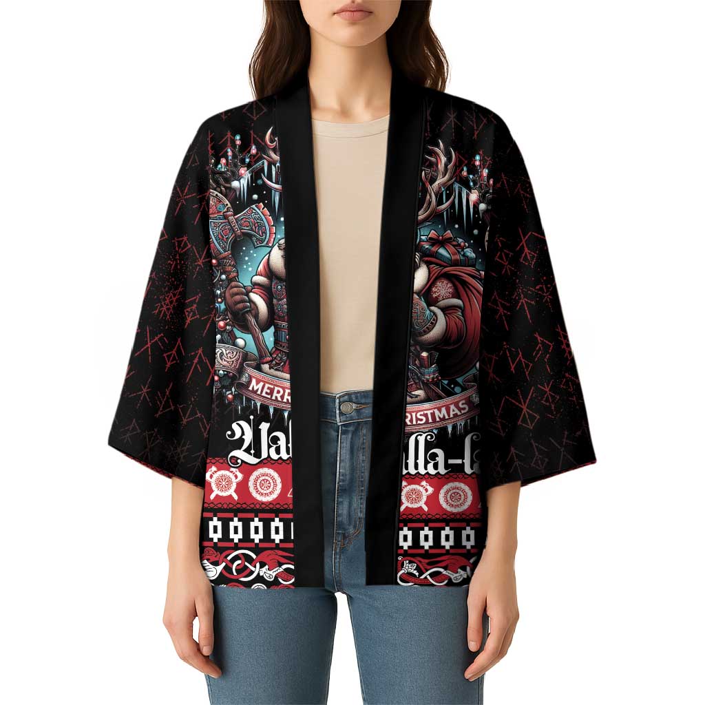Viking Santa Christmas Kimono Valhalla-la Nordic Xmas Spirit - Wonder Print Shop