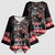 Viking Santa Christmas Kimono Sleeve Blouse Valhalla-la Nordic Xmas Spirit - Wonder Print Shop