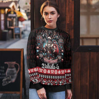 Viking Santa Christmas Ugly Christmas Sweater Valhalla-la Nordic Xmas Spirit - Wonder Print Shop