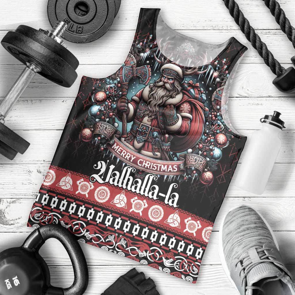 Viking Santa Christmas Men Tank Top Valhalla-la Nordic Xmas Spirit - Wonder Print Shop