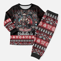 Viking Santa Christmas Pajama Set Valhalla-la Nordic Xmas Spirit - Wonder Print Shop