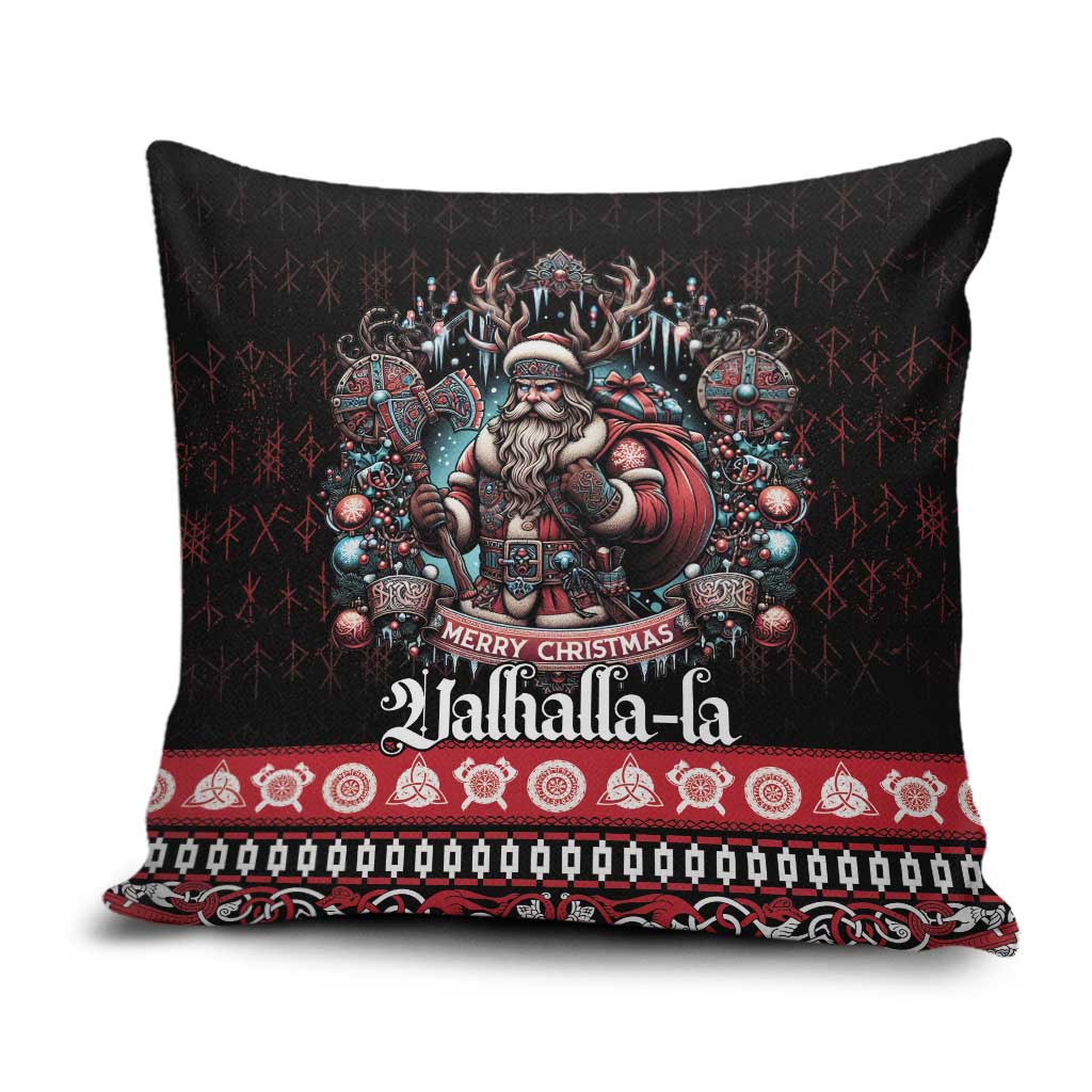 Viking Santa Christmas Pillow Cover Valhalla-la Nordic Xmas Spirit - Wonder Print Shop