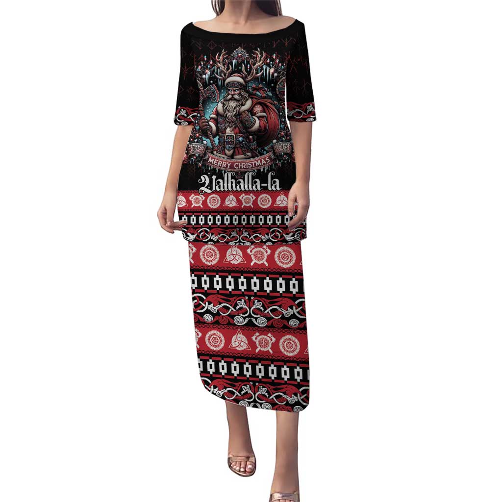 Viking Santa Christmas Puletasi Valhalla-la Nordic Xmas Spirit - Wonder Print Shop