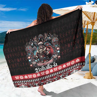 Viking Santa Christmas Sarong Valhalla-la Nordic Xmas Spirit - Wonder Print Shop