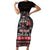 Viking Santa Christmas Short Sleeve Bodycon Dress Valhalla-la Nordic Xmas Spirit - Wonder Print Shop