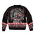 Viking Santa Christmas Sleeve Zip Bomber Jacket Valhalla-la Nordic Xmas Spirit - Wonder Print Shop