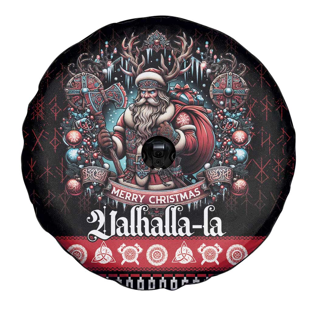 Viking Santa Christmas Spare Tire Cover Valhalla-la Nordic Xmas Spirit - Wonder Print Shop