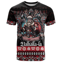 Viking Santa Christmas T Shirt Valhalla-la Nordic Xmas Spirit - Wonder Print Shop