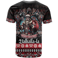 Viking Santa Christmas T Shirt Valhalla-la Nordic Xmas Spirit - Wonder Print Shop