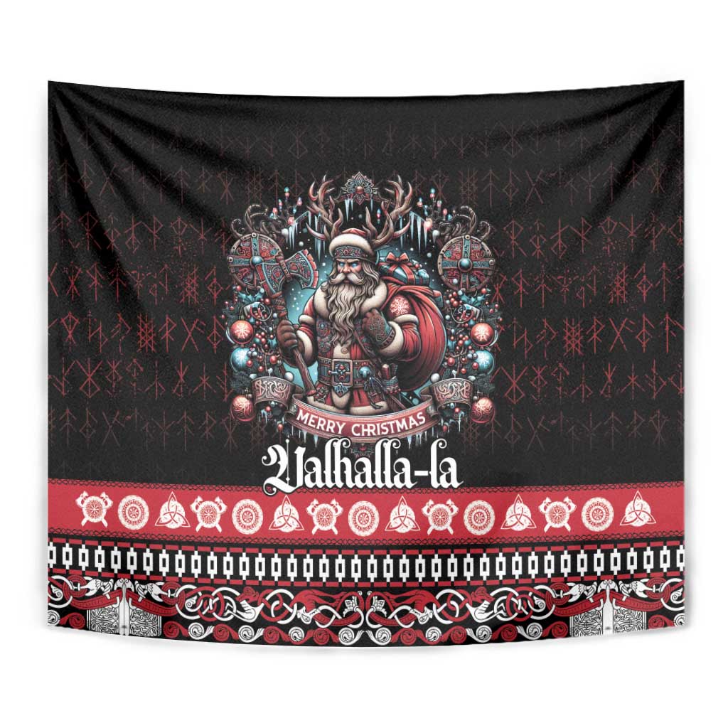 Viking Santa Christmas Tapestry Valhalla-la Nordic Xmas Spirit - Wonder Print Shop