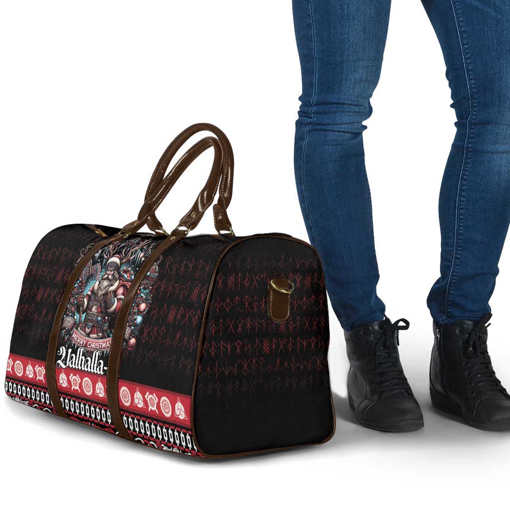 Viking Santa Christmas Travel Bag Valhalla-la Nordic Xmas Spirit - Wonder Print Shop