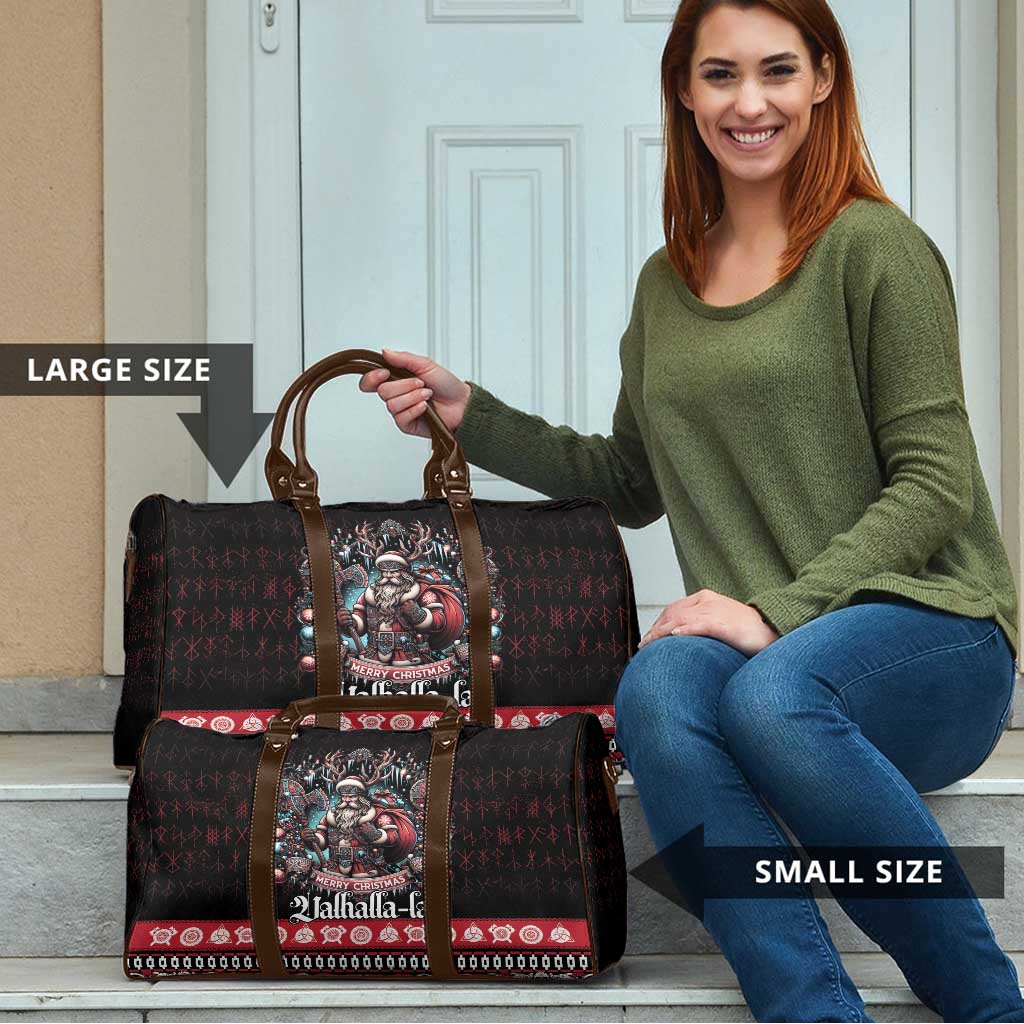 Viking Santa Christmas Travel Bag Valhalla-la Nordic Xmas Spirit - Wonder Print Shop