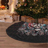 Viking Santa Christmas Tree Skirt Valhalla-la Nordic Xmas Spirit - Wonder Print Shop