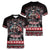 Viking Santa Christmas Women V-Neck T-Shirt Valhalla-la Nordic Xmas Spirit - Wonder Print Shop