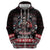 Viking Santa Christmas Zip Hoodie Valhalla-la Nordic Xmas Spirit - Wonder Print Shop