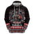 Viking Santa Christmas Zip Hoodie Valhalla-la Nordic Xmas Spirit - Wonder Print Shop