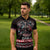 Viking Santa Christmas Zipper Polo Shirt Valhalla-la Nordic Xmas Spirit - Wonder Print Shop