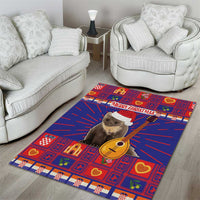 Croatia Christmas Area Rug Kuna Zlatica Merry Xmas - Wonder Print Shop