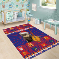 Croatia Christmas Area Rug Kuna Zlatica Merry Xmas - Wonder Print Shop