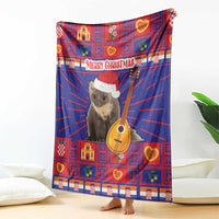 Croatia Christmas Blanket Kuna Zlatica Merry Xmas