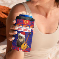 Croatia Christmas 4 in 1 Can Cooler Tumbler Kuna Zlatica Merry Xmas - Wonder Print Shop