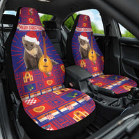 Croatia Christmas Car Seat Cover Kuna Zlatica Merry Xmas - Wonder Print Shop