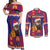 Croatia Christmas Couples Matching Off Shoulder Maxi Dress and Long Sleeve Button Shirt Kuna Zlatica Merry Xmas - Wonder Print Shop
