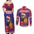 Croatia Christmas Couples Matching Off Shoulder Maxi Dress and Long Sleeve Button Shirt Kuna Zlatica Merry Xmas - Wonder Print Shop