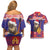 Croatia Christmas Couples Matching Off Shoulder Short Dress and Hawaiian Shirt Kuna Zlatica Merry Xmas - Wonder Print Shop