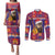 Croatia Christmas Couples Matching Puletasi and Long Sleeve Button Shirt Kuna Zlatica Merry Xmas - Wonder Print Shop