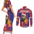 Croatia Christmas Couples Matching Short Sleeve Bodycon Dress and Long Sleeve Button Shirt Kuna Zlatica Merry Xmas - Wonder Print Shop