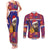 Croatia Christmas Couples Matching Tank Maxi Dress and Long Sleeve Button Shirt Kuna Zlatica Merry Xmas - Wonder Print Shop