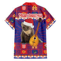 Croatia Christmas Family Matching Puletasi and Hawaiian Shirt Kuna Zlatica Merry Xmas - Wonder Print Shop