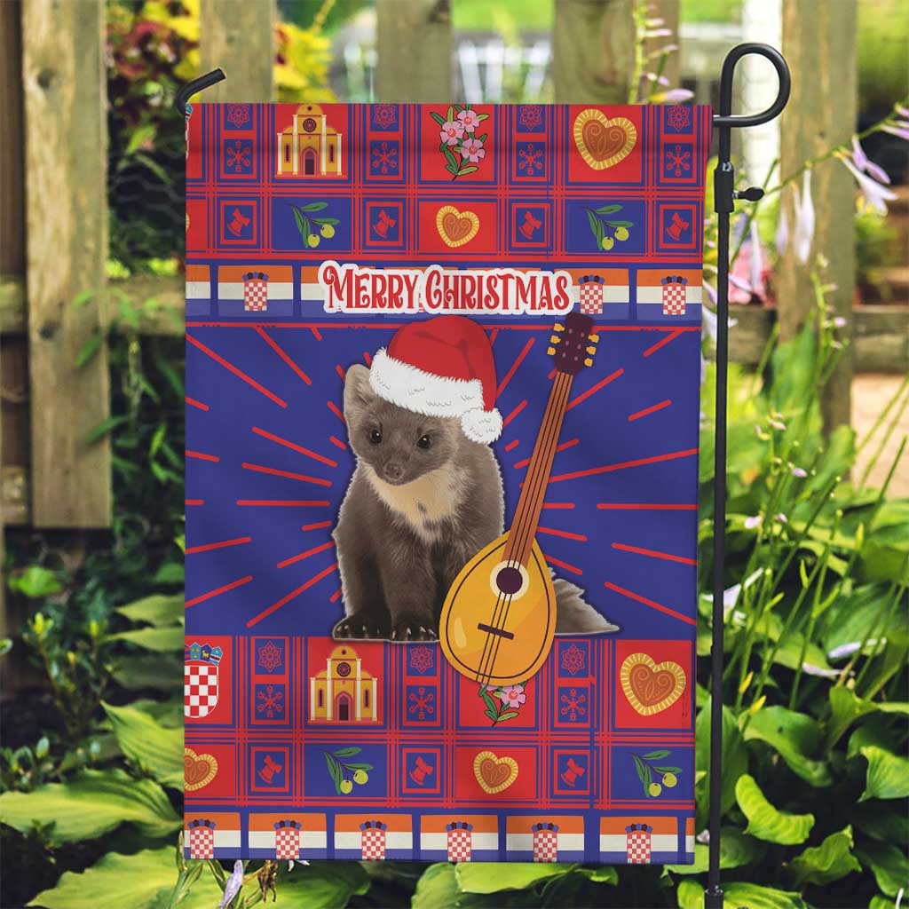 Croatia Christmas Garden Flag Kuna Zlatica Merry Xmas - Wonder Print Shop