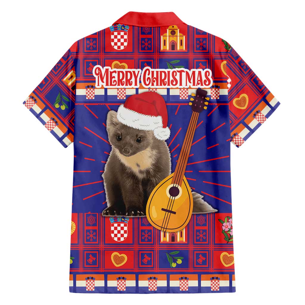 Croatia Christmas Hawaiian Shirt Kuna Zlatica Merry Xmas - Wonder Print Shop