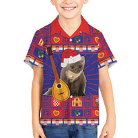 Croatia Christmas Hawaiian Shirt Kuna Zlatica Merry Xmas - Wonder Print Shop