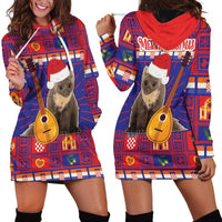 Croatia Christmas Hoodie Dress Kuna Zlatica Merry Xmas - Wonder Print Shop