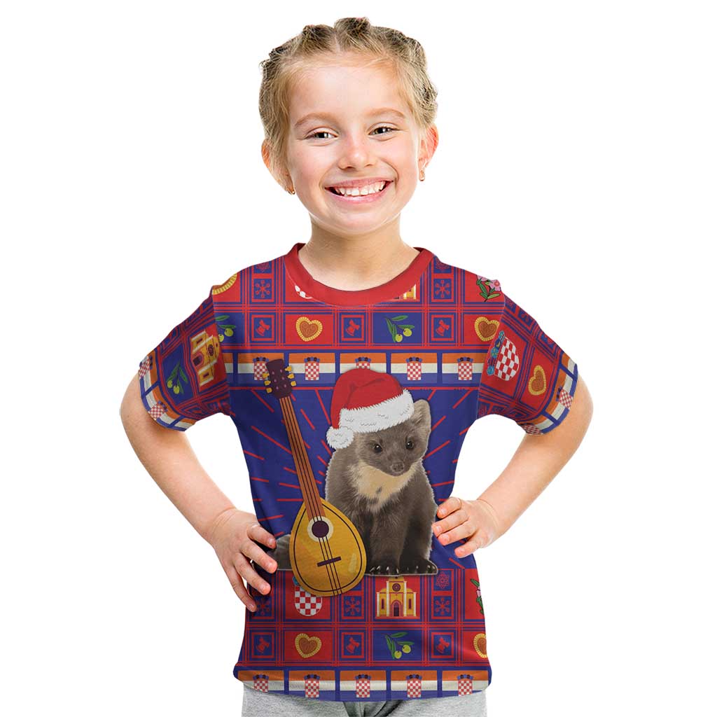 Croatia Christmas Kid T Shirt Kuna Zlatica Merry Xmas - Wonder Print Shop